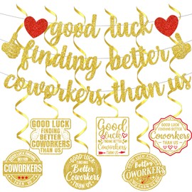 Good Luck Finding Better Coworkers Than Us Banner Retirement Party Decorations Going Away Party Decorations Farewell Party Decorations Goodbye Decor