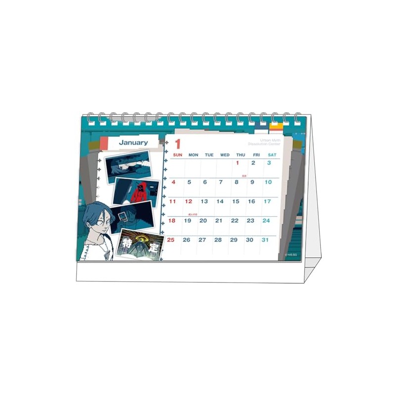 Ensky CL-049 Tabletop Urban Legends Demolition Center 2026 Calendar, 12