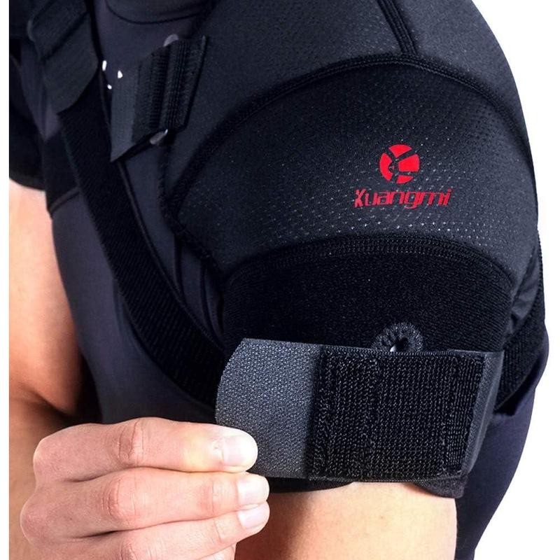 Double Shoulder Support Brace Strap Wrap Neoprene Protector,L Healthcare Tool
