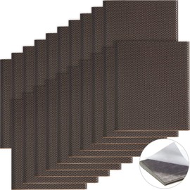 Zonon 20 Pieces Self-Adhesive Door Corner Seals Weather Stripping Draft Stopper Door Frame Seal Corner Foam for Weather Protection Isolation of Noise (Dark Brown)