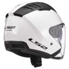 LS2 Helmets Copter Open Face Helmet (Gloss White - Large)