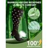 Azalencro Wide Calf Compression Socks for Women&Men Plus Size,20-30mmhg Knee