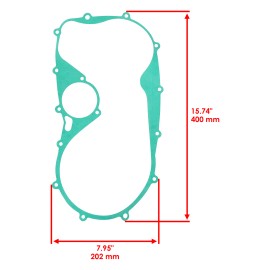 Caltric Clutch Cover Gasket for Kawasaki VN750A Vulcan 750 1986-2006