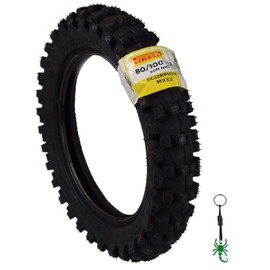 Pirelli Scorpion MX32 Mid Soft Dirt Bike Front/Rear Motocross Tube Type Tire with Keychain (80/100-12 Rear)