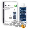 Ouxunus 12-Pack Charcoal Water Filters & 16.9 fl Oz Descaling