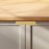 T Tulead Straight Flat Brackets Iron Mending Plates Golden, 4.53"x0.7"x0.06",