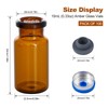 FOUR E'S SCIENTIFIC 10ml Glass Vials, 100 PCS Amber Lab