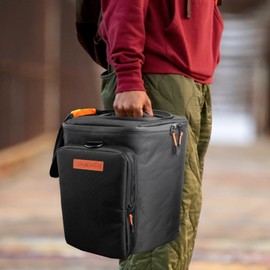 Shoulder Bag Carry Case for Bose S1 Pro+ Portable Bluetooth Speaker PA System and Microphones, Transmitters, Tablet, Power Cord Accessories