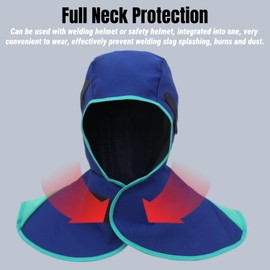 Head Protection Welder Hat Welder Protection Cap Welder Protective Hat Split Cowhide Welding Helmet Protective Cap for Soldering Iron and Soldering Iron
