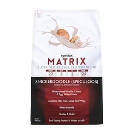 Syntrax Nutrition Matrix - Sustained-Release Protein Blend, Snickerdoodle 2 lbs. Real Cookie Pieces