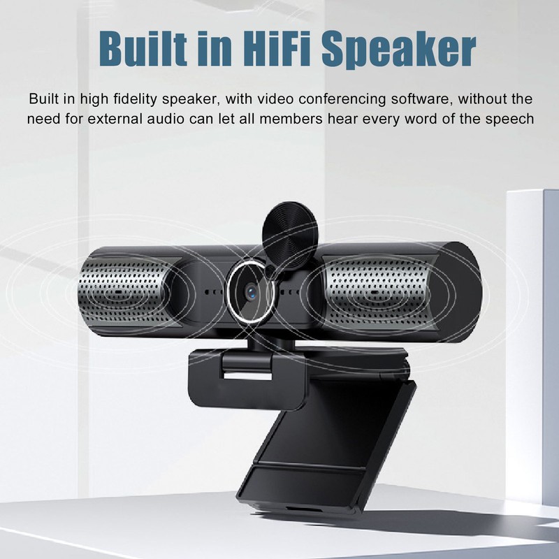 PC Webcam with Microphone 2K 30 Frame Auto Focus FHD