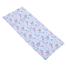 Everything Kids Mermaid, Seashell, Star Fish Aqua, Lavender & Pink Preschool Nap Pad Sheet, Aqua, Pink, Lavender,