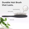 WeiLa Anti-Static Hair Brush Oval, Stainless-Steel Bristles Detangler for Wigs