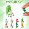 XIHIRCD 24pcs Mini Resin Frogs, Reading Mini Frog Garden Decor