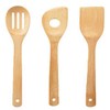 Remark Natural Kitchen Tools Set (Bamboo Slotted Spoon, Turner, Spatula)