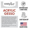 Handy Art Acrylic Gesso, 16 oz, White, Primer for Canvas,