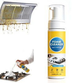 4-in-1 Multi-Enzyme Foam Cleaner, 2026 New All-Purpose Deep Cleaning Spray, Powerful No-Rinse Foam Cleaner for Car Interior, Kitchen Grease, Bathroom Tiles, Sofa Upholstery (1pcs)