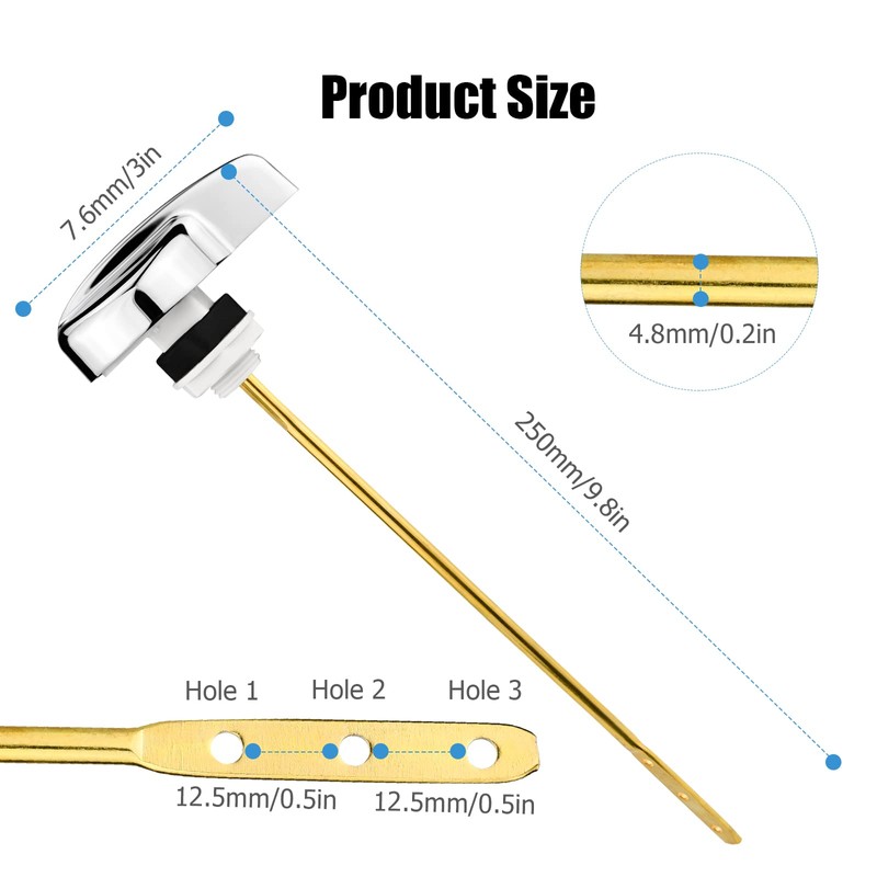 TOTO Compatible Toilet Flush Handle - Side Mount Trip Lever