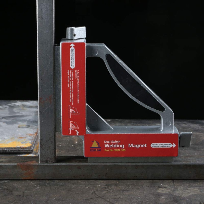 LISHUAI Double Switch Neodymium Welding Magnets,Strong NdFeB Magnetic Clamp,Magnet Holder