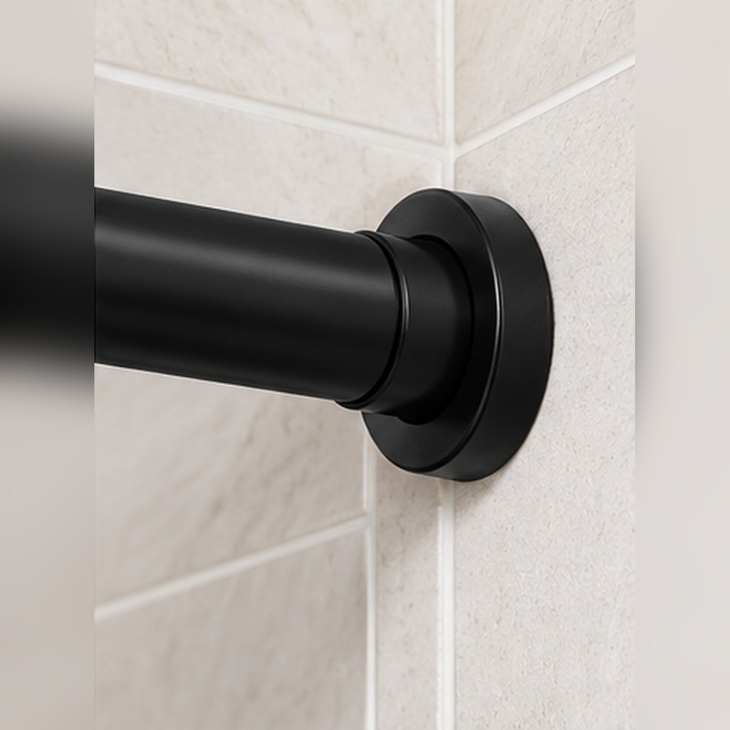Adjustable Tension Shower Curtain Rod for Bathroom – Stainless Steel