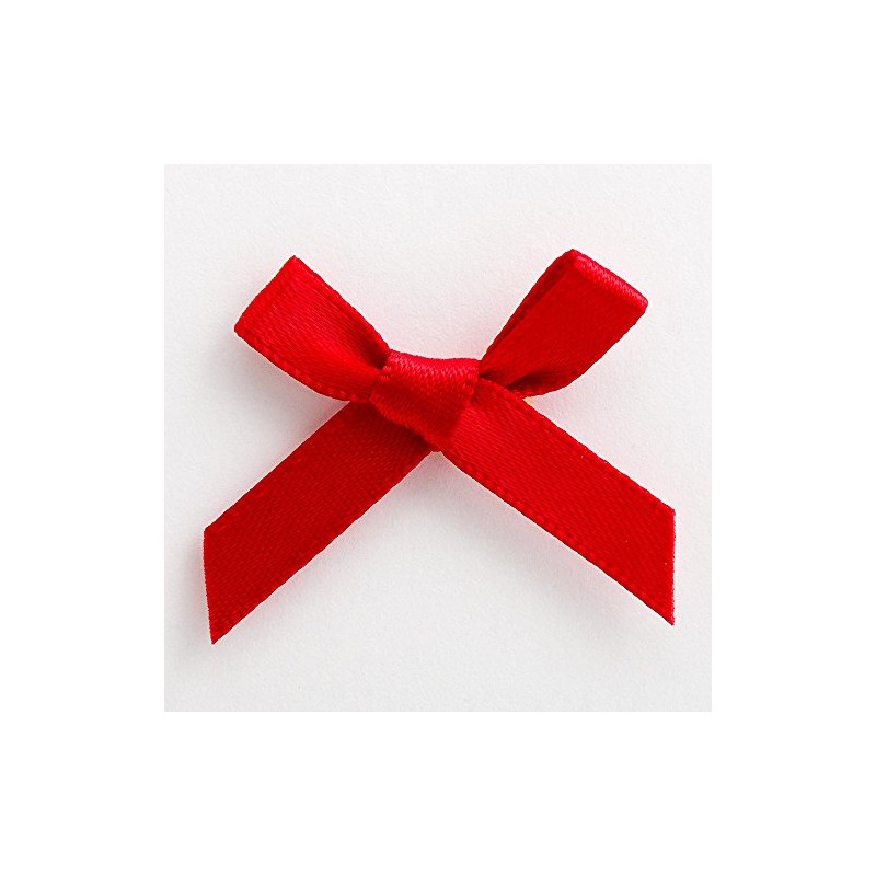 Italian Options Satin Craft Bows 100-Piece Pack, 3 cm Bow
