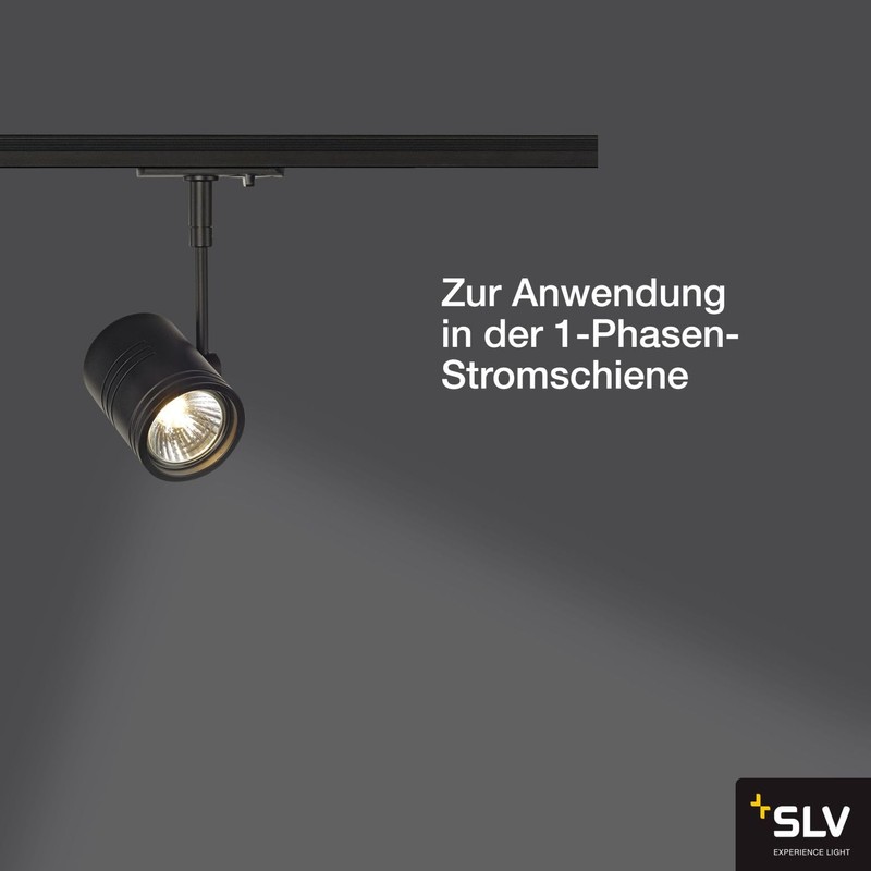 SLV 143440 BIMA I luminaire head, black, GU10, max. 50W,