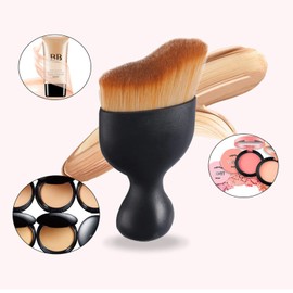 Makeup brush, Soft Cosmetic brush, Dense Foundation make-up brush, Multifunctional beauty tools, Vehicle mounted dust removal curve brush