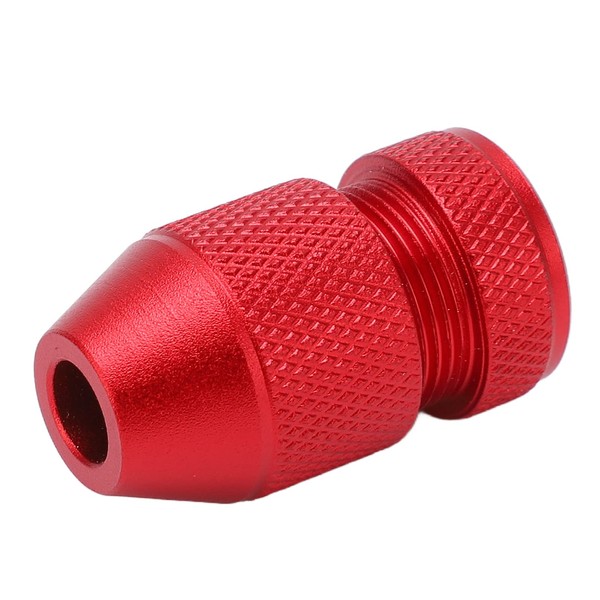 Adjustable Drill Stop Collar, Red Aluminum Alloy 0.08 to 0.2in Drill Bit Stop Collar, Stepped Twist Drill Locator Woodworking Aids