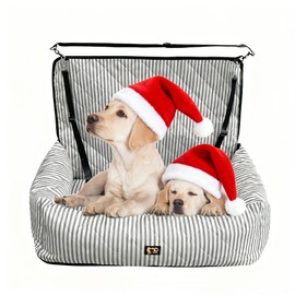 GeerDuo Dog Car Seat for Small and Medium Dogs, Booster Seat Sofa Pet Bed, Portable Car Travel Carrier Bed