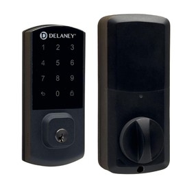 Delaney Hardware Nexus Smart Lock in Matte Black