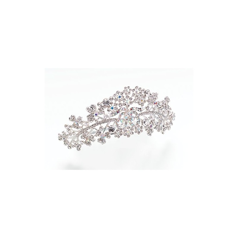 Lillian Rose Bride Wedding Silver Rhinestone Comb Tiara