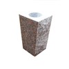 Granite Vase Tapered 5"x4"x9" Dakota Mahogany