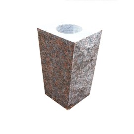 Granite Vase Tapered 5"x4"x9" Dakota Mahogany