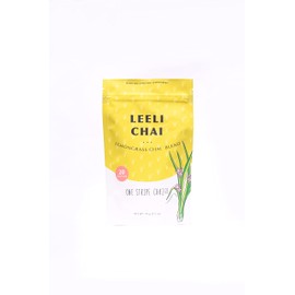 One Stripe Chai Lemongrass Loose Leaf Tea, Leeli Chai Blend, Assam Black Tea, Masala Chai, Lemon Grass & Cardamon Tea, Organic, Chai Tea Gift, 20 Servings (70 Gram Bags, 2.5 Ounce)