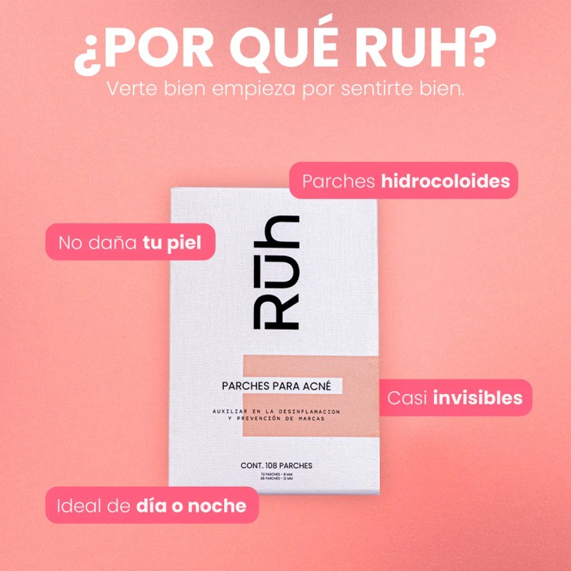 🔥 Parches para acné caja con 108 piezas absorben grasa