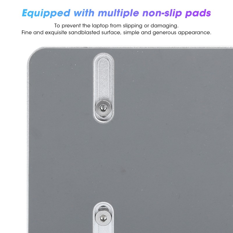 Laptop Organizer Aluminum Alloy Vertical Stand Adjustable Dual Slot for