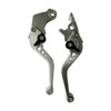Zafina-UP Silver CNC 6 Position Shorty Brake Clutch Lever for