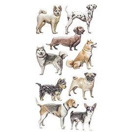 Ideen mit Herz Sticker | Stickers | Decals | Sticker Sheets with Various Designs, Sheet Size 17.5 x 9 cm (Dogs)