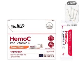 닥터라인 헤모씨 다이렉트 2g x 30포 철분제 온가족 어린이 여성 임산부 Dr. Line Hemocie Direct 2g x 30 Packs Iron Supplement for the Whole Family, Children, Women, Pregnant Women