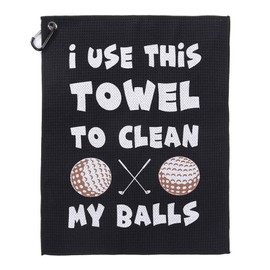 AWAVM Christmas Golf Gifts for Men Dad, Funny Gifts for Men Him,Stocking Fillers for Men Golf Accessories，Golf Towel Clean Golf Balls, Mens Secret Santa Gifts for Christmas Birthday