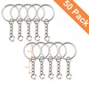 Key Ring with Chain and Open Jump Rings 1 inch,