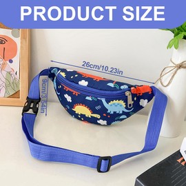 EIHI Belt Bag Children, Bum Bag Children, Dinosaur Waist Bag, Dinosaur Travel Bum Bag, Bum Bag Kids Boys Outdoor for Children Boys Girls, Pack of 1, bronze