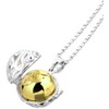 Nenalina Silver necklace with angel whisperer pendant including chime ball,
