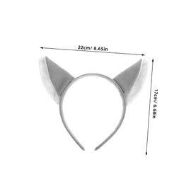 Ipetboom 6pcs Animal Headbands Jungle Wolf Ears Hair Hoops for Birthday Party Lightweight Plush Party Supplies for Costume and Cosplay Events