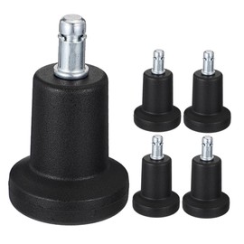 LALAFINA 5PCS High Foot Fixed Chair Glides Non Slip Office Chair Base Replacement Feet Heavy Duty Bell Glides for Hardwood Floors Chair Wheels Stopper