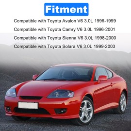 JDMON 5mm Spark Plug Wire Set Compatible with Toyota Avalon Camry Sienna Solara V6 3.0L 1996-2003 Replacement for 671-6183 6716183 7783 19037-20011 1903720011 19037-20010 1903720010