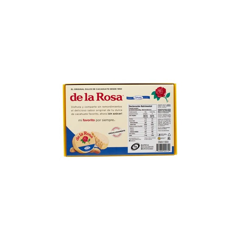 De la Rosa Mazapán Sin Azúcar