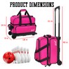 WOLT | Double Roller 2 Ball Bowling Bag with Separate