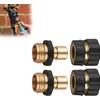 Conector rápido de manguera 3/4" Click to Seal – Juego