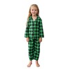 QZH.DUAO Plaid Pajamas For Womens, Ladies Adult 2-Piece Button Down